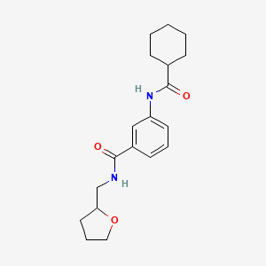 3-[(cyclohexylcarbonyl)amino]-N-(tetrahydrofuran-2-ylmethyl)benzamide