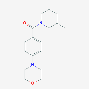 4-{4-[(3-methyl-1-piperidinyl)carbonyl]phenyl}morpholine