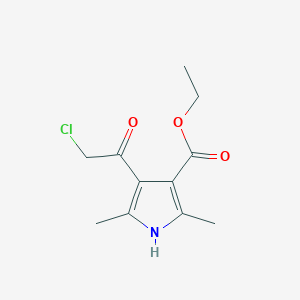molecular formula C11H14ClNO3 B046361 4-(2-氯乙酰基)-2,5-二甲基-1H-吡咯-3-羧酸乙酯 CAS No. 125102-42-3