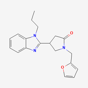 1-(2-furylmethyl)-4-(1-propyl-1H-benzimidazol-2-yl)-2-pyrrolidinone