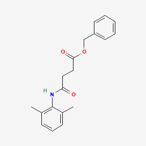 molecular formula C19H21NO3 B4636143 Benzyl 4-(2,6-dimethylanilino)-4-oxobutanoate 