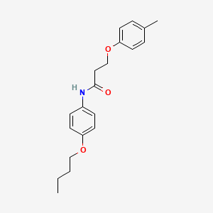 molecular formula C20H25NO3 B4636160 N-(4-butoxyphenyl)-3-(4-methylphenoxy)propanamide 