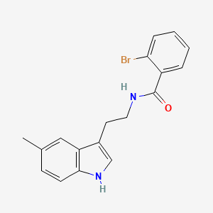 molecular formula C18H17BrN2O B4636184 2-bromo-N-[2-(5-methyl-1H-indol-3-yl)ethyl]benzamide 