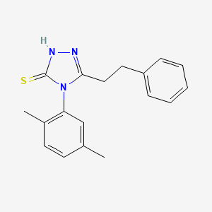 molecular formula C18H19N3S B4636187 4-(2,5-dimethylphenyl)-5-(2-phenylethyl)-4H-1,2,4-triazole-3-thiol 