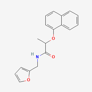 N-(2-furylmethyl)-2-(1-naphthyloxy)propanamide