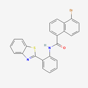 N-[2-(1,3-benzothiazol-2-yl)phenyl]-5-bromonaphthalene-1-carboxamide