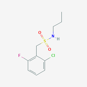 molecular formula C10H13ClFNO2S B4636246 1-(2-chloro-6-fluorophenyl)-N-propylmethanesulfonamide 