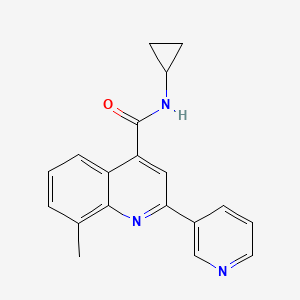 N-cyclopropyl-8-methyl-2-(pyridin-3-yl)quinoline-4-carboxamide