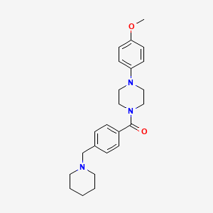 1-(4-METHOXYPHENYL)-4-{4-[(PIPERIDIN-1-YL)METHYL]BENZOYL}PIPERAZINE