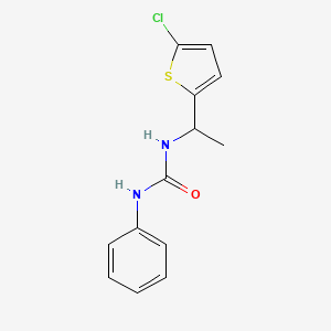 molecular formula C13H13ClN2OS B4636323 N-[1-(5-chloro-2-thienyl)ethyl]-N'-phenylurea 