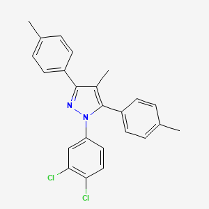 1-(3,4-dichlorophenyl)-4-methyl-3,5-bis(4-methylphenyl)-1H-pyrazole