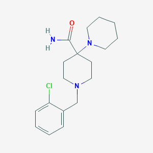 molecular formula C18H26ClN3O B4636345 1'-(2-chlorobenzyl)-1,4'-bipiperidine-4'-carboxamide 