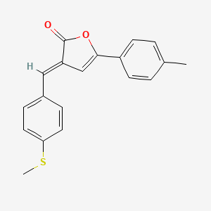 (3E)-5-(4-methylphenyl)-3-[(4-methylsulfanylphenyl)methylidene]furan-2-one