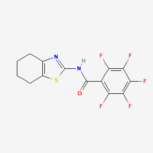 2,3,4,5,6-PENTAFLUORO-N~1~-(4,5,6,7-TETRAHYDRO-1,3-BENZOTHIAZOL-2-YL)BENZAMIDE