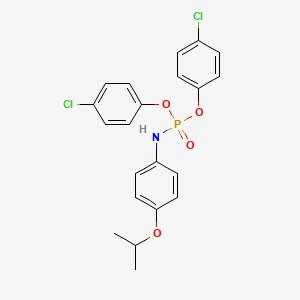 N-bis(4-chlorophenoxy)phosphoryl-4-propan-2-yloxyaniline