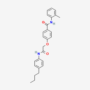 4-{2-[(4-butylphenyl)amino]-2-oxoethoxy}-N-(2-methylphenyl)benzamide