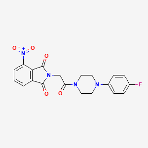 2-{2-[4-(4-fluorophenyl)piperazin-1-yl]-2-oxoethyl}-4-nitro-1H-isoindole-1,3(2H)-dione