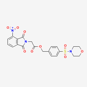 4-(Morpholinosulfonyl)benzyl 2-(4-nitro-1,3-dioxo-1,3-dihydro-2H-isoindol-2-YL)acetate