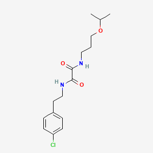 molecular formula C16H23ClN2O3 B4636556 N-[2-(4-chlorophenyl)ethyl]-N'-(3-isopropoxypropyl)ethanediamide 