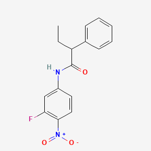 N-(3-fluoro-4-nitrophenyl)-2-phenylbutanamide