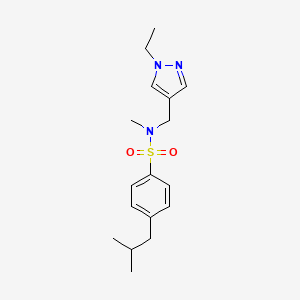 N~1~-[(1-ETHYL-1H-PYRAZOL-4-YL)METHYL]-4-ISOBUTYL-N~1~-METHYL-1-BENZENESULFONAMIDE