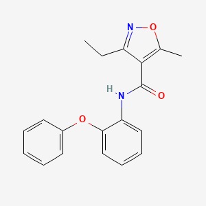 3-ETHYL-5-METHYL-N-(2-PHENOXYPHENYL)-12-OXAZOLE-4-CARBOXAMIDE