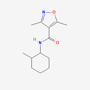 3,5-dimethyl-N-(2-methylcyclohexyl)-1,2-oxazole-4-carboxamide