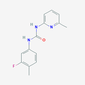 N-(3-FLUORO-4-METHYLPHENYL)-N'-(6-METHYL-2-PYRIDYL)UREA