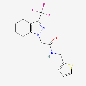 N-(thiophen-2-ylmethyl)-2-[3-(trifluoromethyl)-4,5,6,7-tetrahydro-1H-indazol-1-yl]acetamide