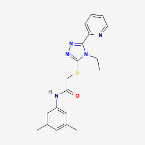 N-(3,5-dimethylphenyl)-2-{[4-ethyl-5-(pyridin-2-yl)-4H-1,2,4-triazol-3-yl]sulfanyl}acetamide