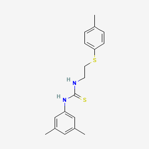 3-(3,5-dimethylphenyl)-1-{2-[(4-methylphenyl)sulfanyl]ethyl}thiourea