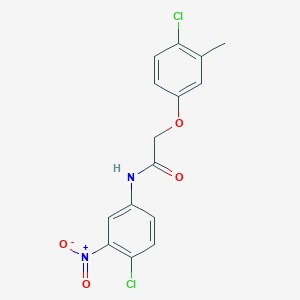 2-(4-chloro-3-methylphenoxy)-N-(4-chloro-3-nitrophenyl)acetamide