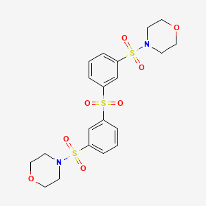 molecular formula C20H24N2O8S3 B4636881 4,4'-[sulfonylbis(3,1-phenylenesulfonyl)]dimorpholine 