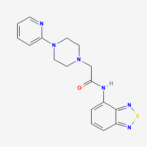 N-(2,1,3-benzothiadiazol-4-yl)-2-[4-(pyridin-2-yl)piperazin-1-yl]acetamide