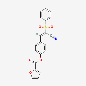 4-[2-cyano-2-(phenylsulfonyl)vinyl]phenyl 2-furoate