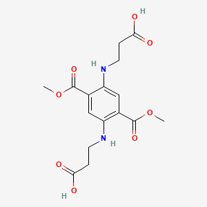 3-[4-(2-Carboxyethylamino)-2,5-bis(methoxycarbonyl)anilino]propanoic acid