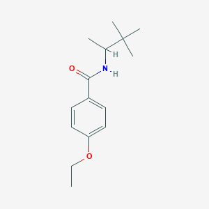 molecular formula C15H23NO2 B4636978 N-(3,3-dimethylbutan-2-yl)-4-ethoxybenzamide 