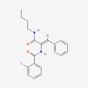 N-[(Z)-3-(butylamino)-3-oxo-1-phenylprop-1-en-2-yl]-2-iodobenzamide