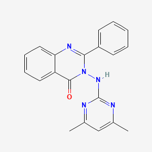 3-[(4,6-dimethylpyrimidin-2-yl)amino]-2-phenylquinazolin-4(3H)-one