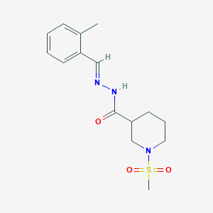 N'-(2-methylbenzylidene)-1-(methylsulfonyl)-3-piperidinecarbohydrazide