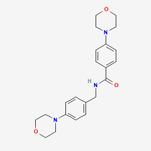 4-(4-morpholinyl)-N-[4-(4-morpholinyl)benzyl]benzamide