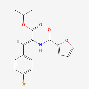 isopropyl 3-(4-bromophenyl)-2-(2-furoylamino)acrylate