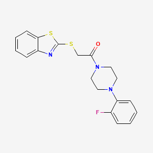 2-({2-[4-(2-fluorophenyl)-1-piperazinyl]-2-oxoethyl}thio)-1,3-benzothiazole