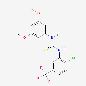 N-[2-chloro-5-(trifluoromethyl)phenyl]-N'-(3,5-dimethoxyphenyl)thiourea