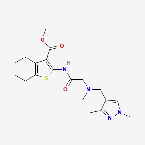 methyl 2-({N-[(1,3-dimethyl-1H-pyrazol-4-yl)methyl]-N-methylglycyl}amino)-4,5,6,7-tetrahydro-1-benzothiophene-3-carboxylate