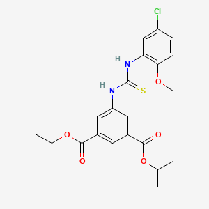 diisopropyl 5-({[(5-chloro-2-methoxyphenyl)amino]carbonothioyl}amino)isophthalate