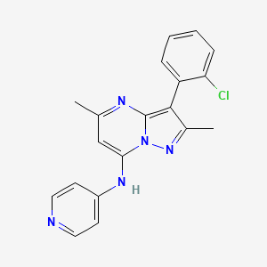 3-(2-chlorophenyl)-2,5-dimethyl-N-(pyridin-4-yl)pyrazolo[1,5-a]pyrimidin-7-amine