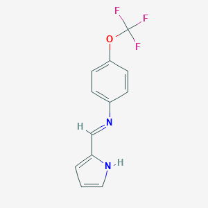 molecular formula C12H9F3N2O B463712 N-[(E)-1H-pyrrol-2-ylmethylidene]-4-(trifluoromethoxy)aniline 