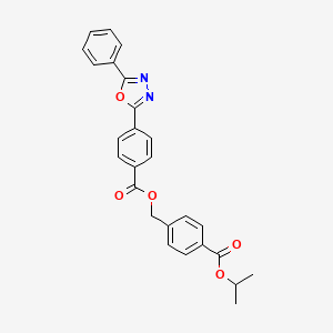 4-(isopropoxycarbonyl)benzyl 4-(5-phenyl-1,3,4-oxadiazol-2-yl)benzoate