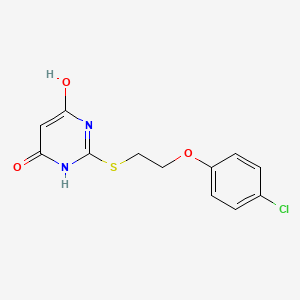 2-[2-(4-chlorophenoxy)ethylsulfanyl]-4-hydroxy-1H-pyrimidin-6-one